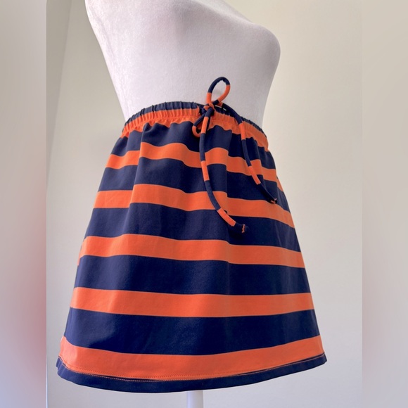 Ralph Lauren Other - Ralph Lauren Navy Blue & Orange Striped Swim Skirt / Cover Up